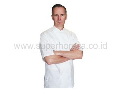 LE CHEF Short Sleeve Chef Uniform, White, StayCool®