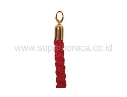 Dark Red Q-Post Rope with Mirror Finish Look
